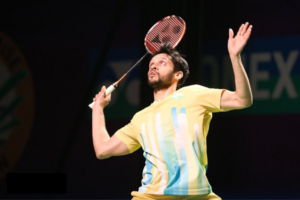 Parupalli Kashyap about to smash the shuttle