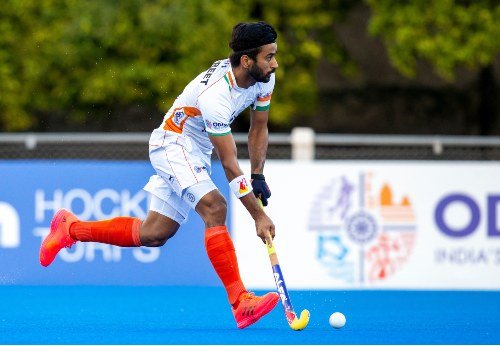 Indian-Men's-Hockey-Team-captain-Manpreet-Singh-in-Action